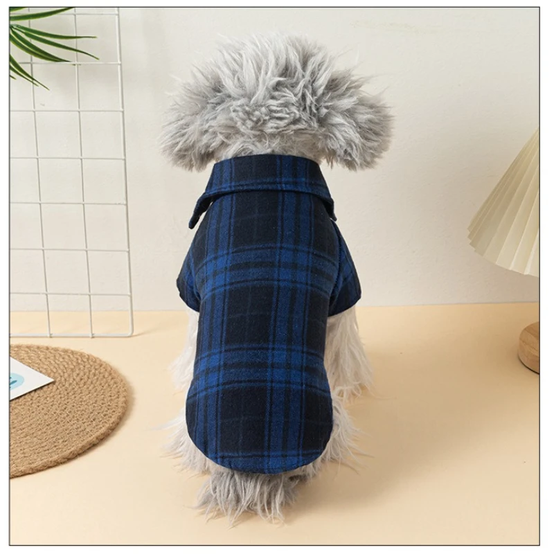 Camisa a cuadros para perros, ropa para cachorros pequeños, gatos, niño, niña, gatito, camiseta suave para mascotas, traje de vacaciones, Polo para todas las estaciones - imagen 4