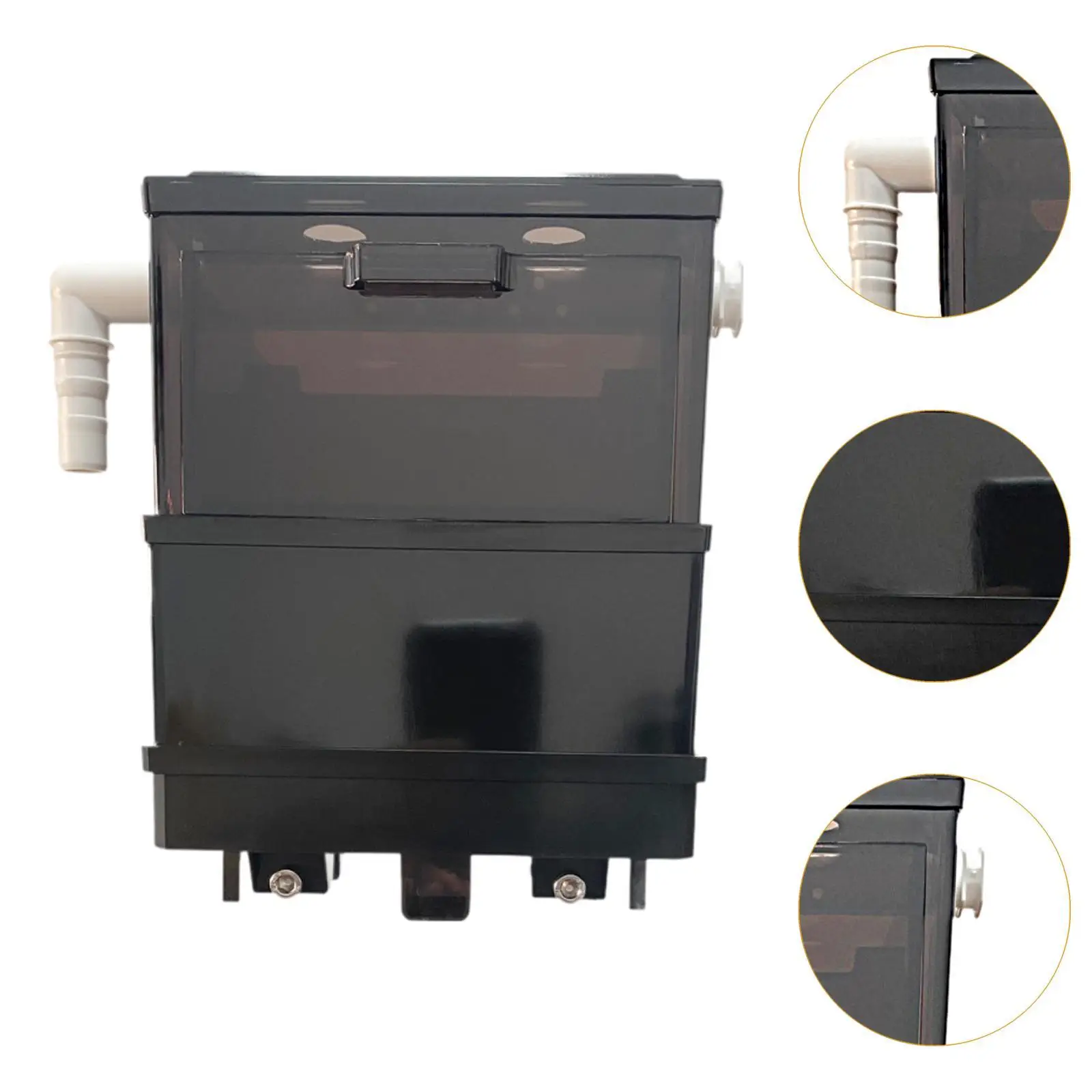 Aquarium Hanging Filter Box for Small Fish Tank DIY Water Flow Quiet External Filtration Box Filtration System Pipe Filter