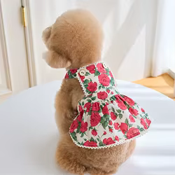 Vestido rosa para Yorkshire Terrier y perros pequeños en peluche