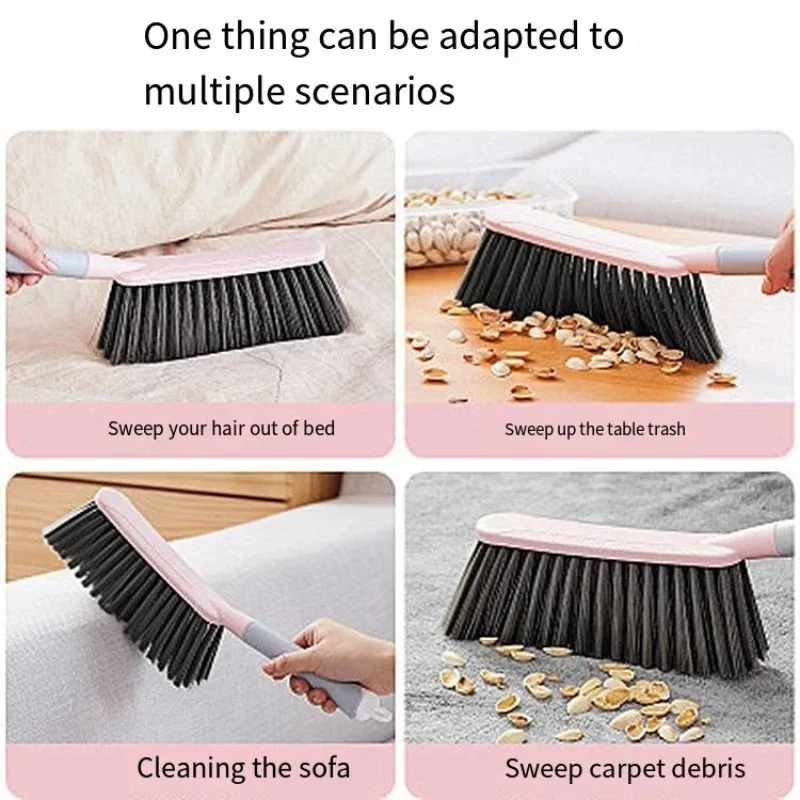 New 1 piece bed sweeping brush with handle pet hair removal brush bed dust removal brush sofa furniture bookshelf cleaning tool - imagen 3