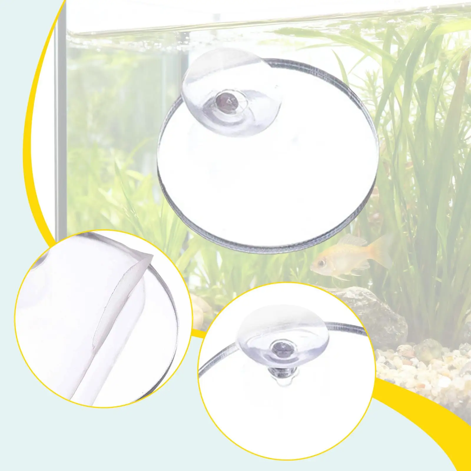 Fish Training Acrylic Mirror for Fish Tank, Sturdy, Decorative,Practical,Round,Fish Exercise Mirror,Betta Fitness Mirror, Fish Training Acrylic Mirror for Fish Tank, Sturdy, Decorative,Practical,Round,Fish Exercise Mirror,Betta Fitness Mirror,