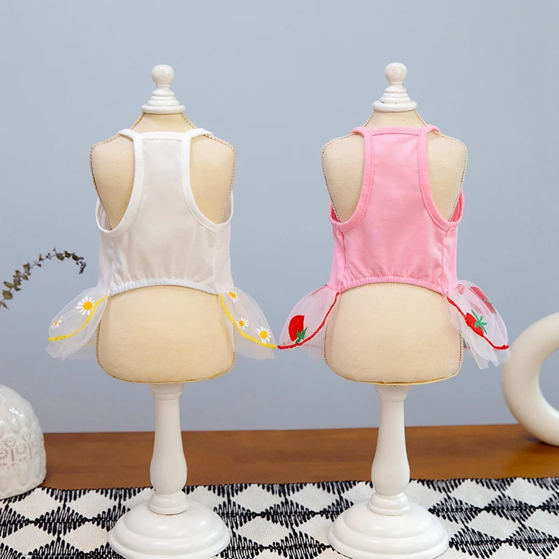 Lindo vestido para perros pequeños, gato, cachorro fino, falda de princesa, ropa para perros, Chihuahua, Yorkshire, suministros para mascotas - imagen 5