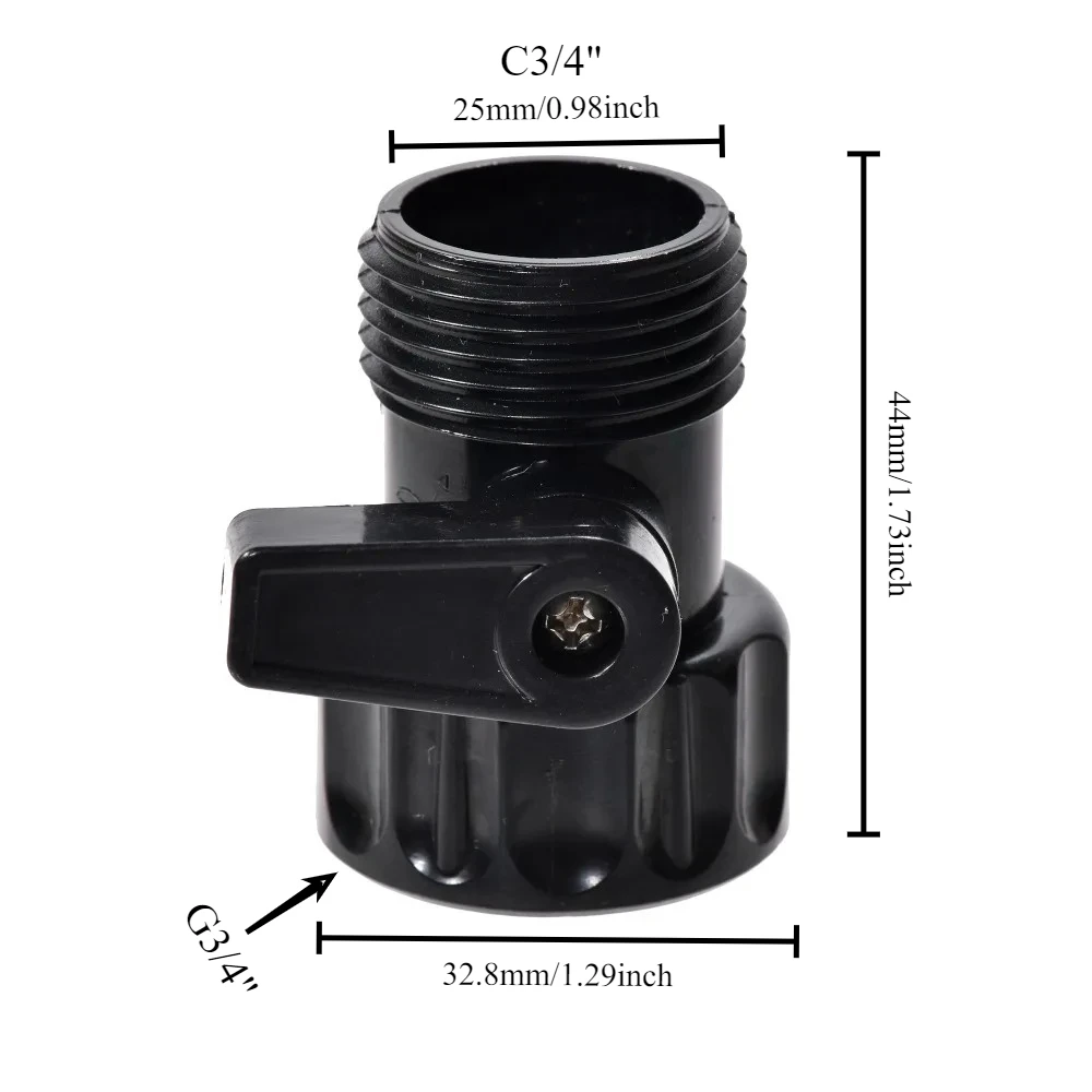 Conector de válvula de riego de jardín, interruptor de Control de manguera ajustable para sistema de riego de plantas y boquillas de aspersor, 1 ud. - imagen 4