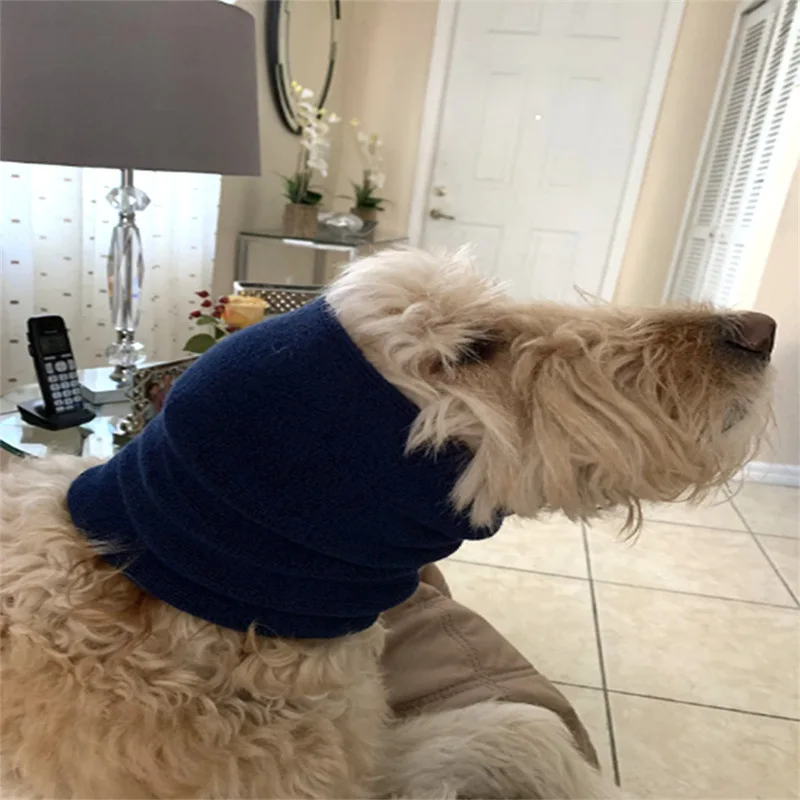 Orejeras de aseo para perros, orejeras suaves y cálidas a prueba de ruido, cubierta de oreja para mascotas, sombrero de tela, baño, secado de soplado, manga de cabeza para mascotas - imagen 5