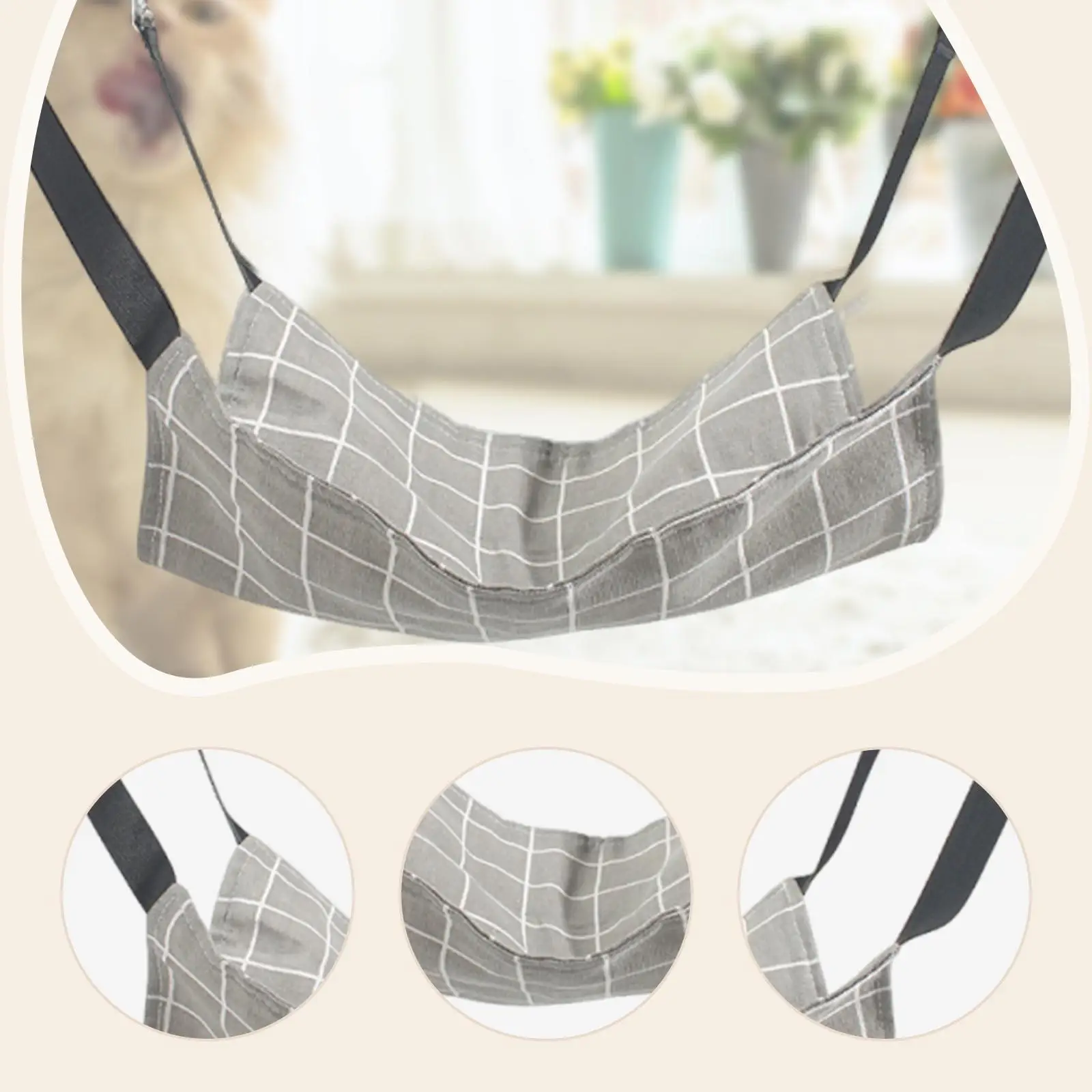 Hamaca colgante para gatos, cama, jaula para mascotas, hamaca colgante, ahorro de espacio, juego versátil - imagen 5