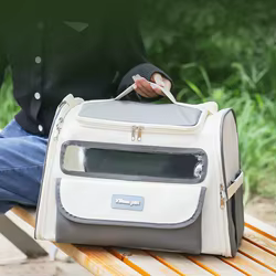 Transportín plegable para gatos y perros de gran capacidad