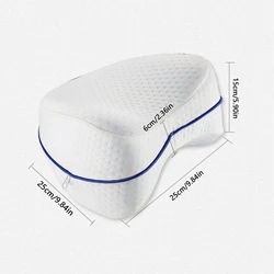 Almohada de Piernas Viscoelástica Corazón para Dormir de Lado