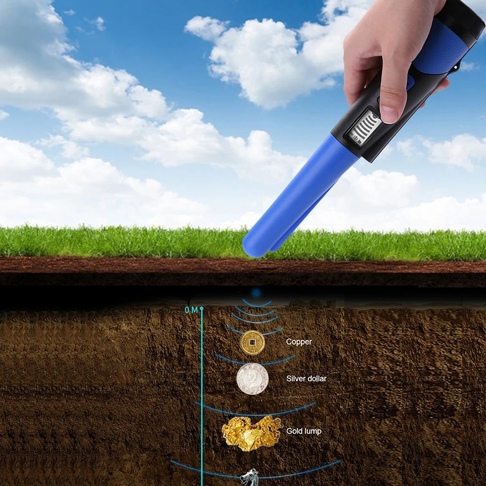 Detector de Metales de mano, posicionamiento, caja transparente impermeable, varilla de posicionamiento, cristal líquido, Detector de metales de oro industrial - imagen 3