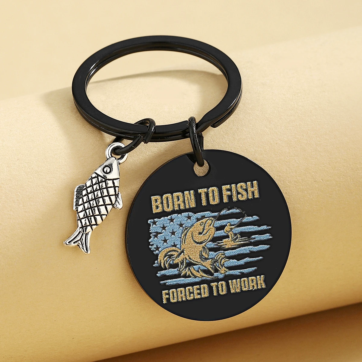 Llavero de pesca, regalos para hombres, regalos de pescador geniales para amantes de la pesca, regalo de pesca único para padres de cumpleaños de Navidad