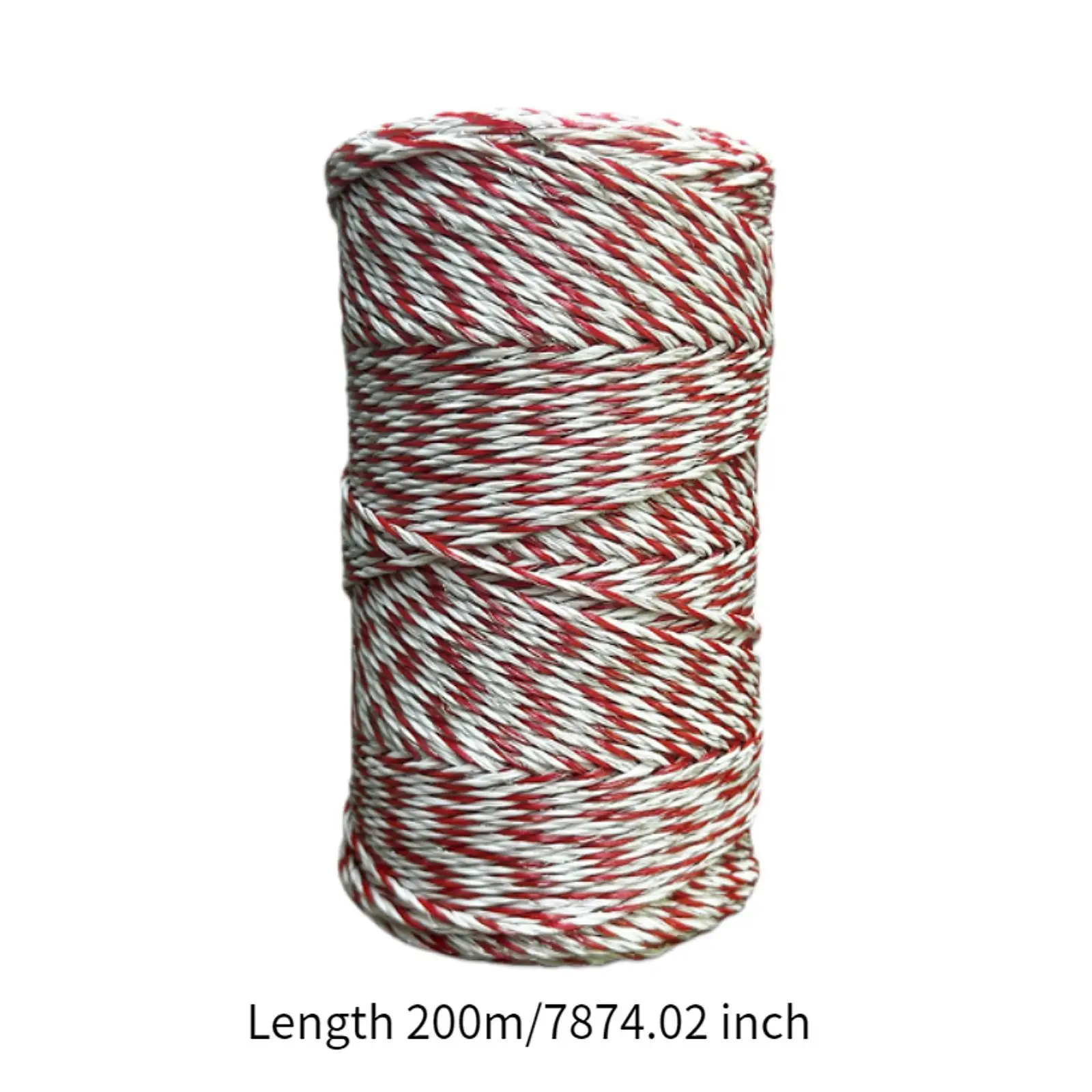 656ft 6 Strands Heavy Duty Portable SS Conductors Electric Fence Polywire