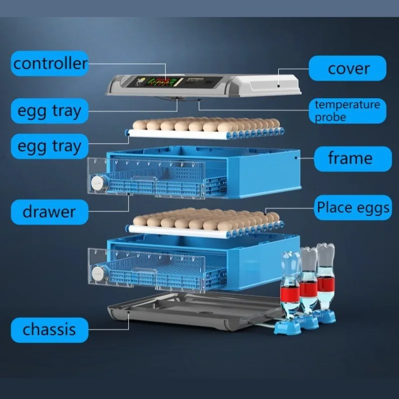 Cajón automático para huevos, incubadoras de huevos de granja pequeña, elemento calefactor, accesorios para pollos, producto para gallinero - imagen 3