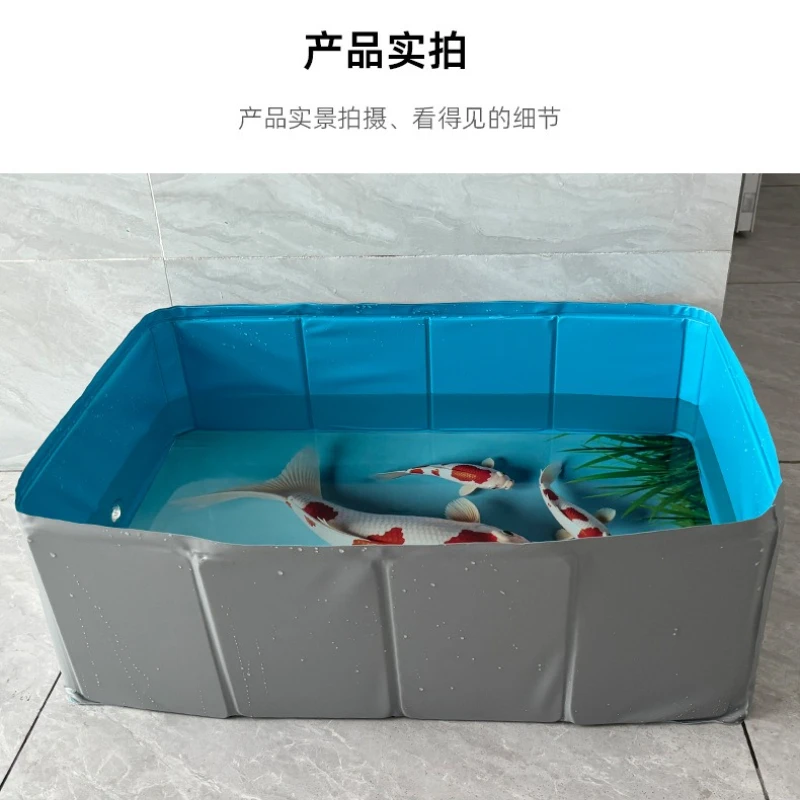 Bañera plegable cuadrada práctica con drenaje para perros y gatos - imagen 4