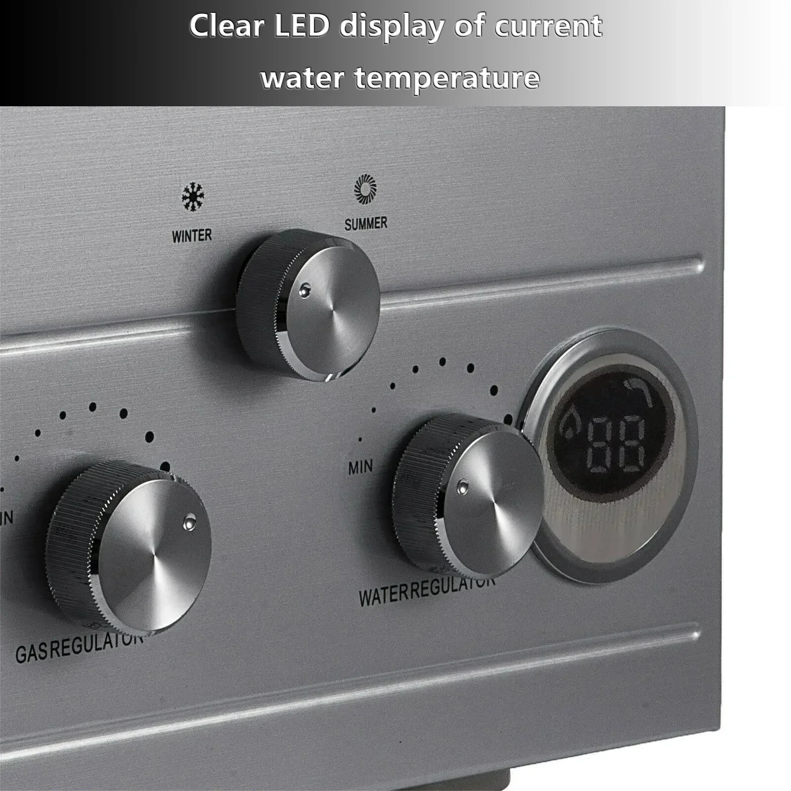 Calentador de agua LPG de 10/16/20L, calentador de agua de Gas de petróleo licuado de propano, Kit de caldera de acero inoxidable para exteriores, hogar y Camping - imagen 2