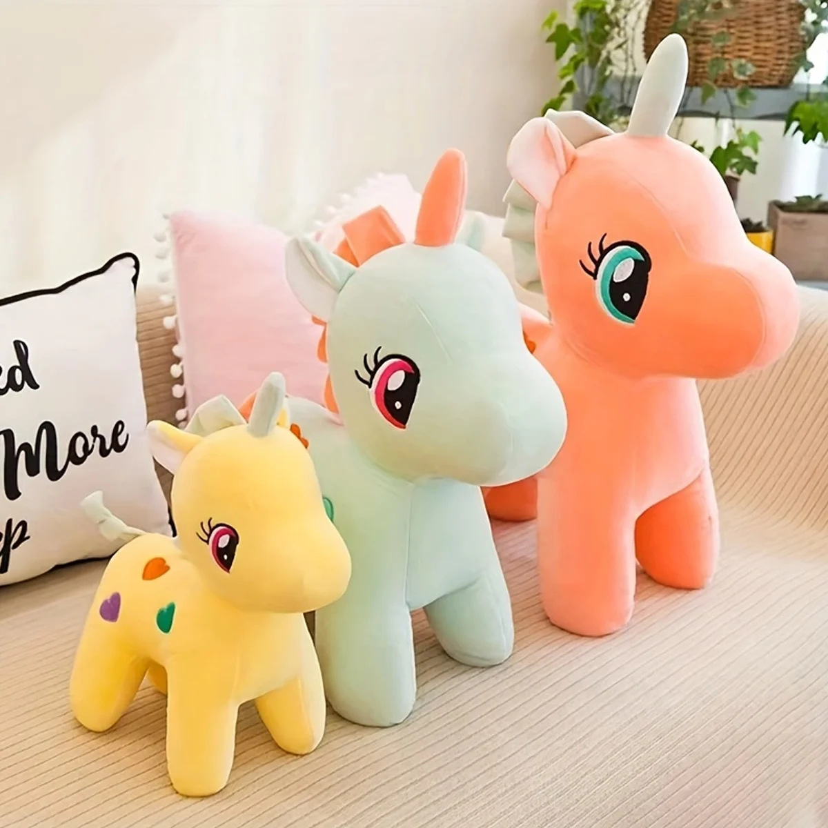 Peluche unicornio suave para gatos y perros - Juguete seguro - imagen 4