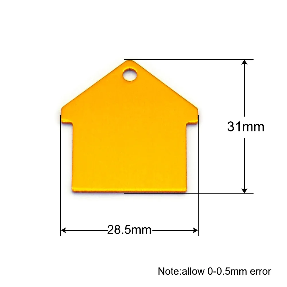Collar de identificación de gato para cachorro, placa de Metal con grabado de aluminio, antipérdida, colgante, 100 piezas - imagen 3