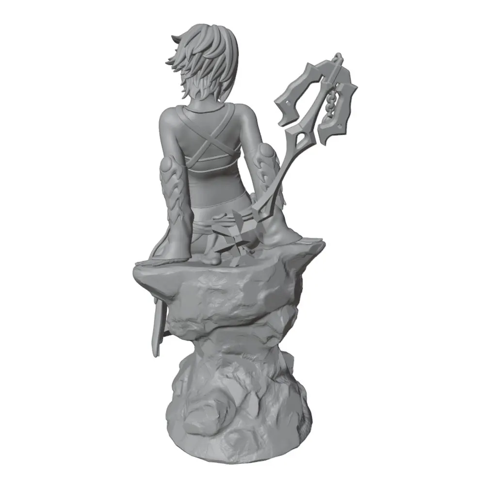 Miniatura anime impresa en 3D sin montar ni pintar para decorar - imagen 4