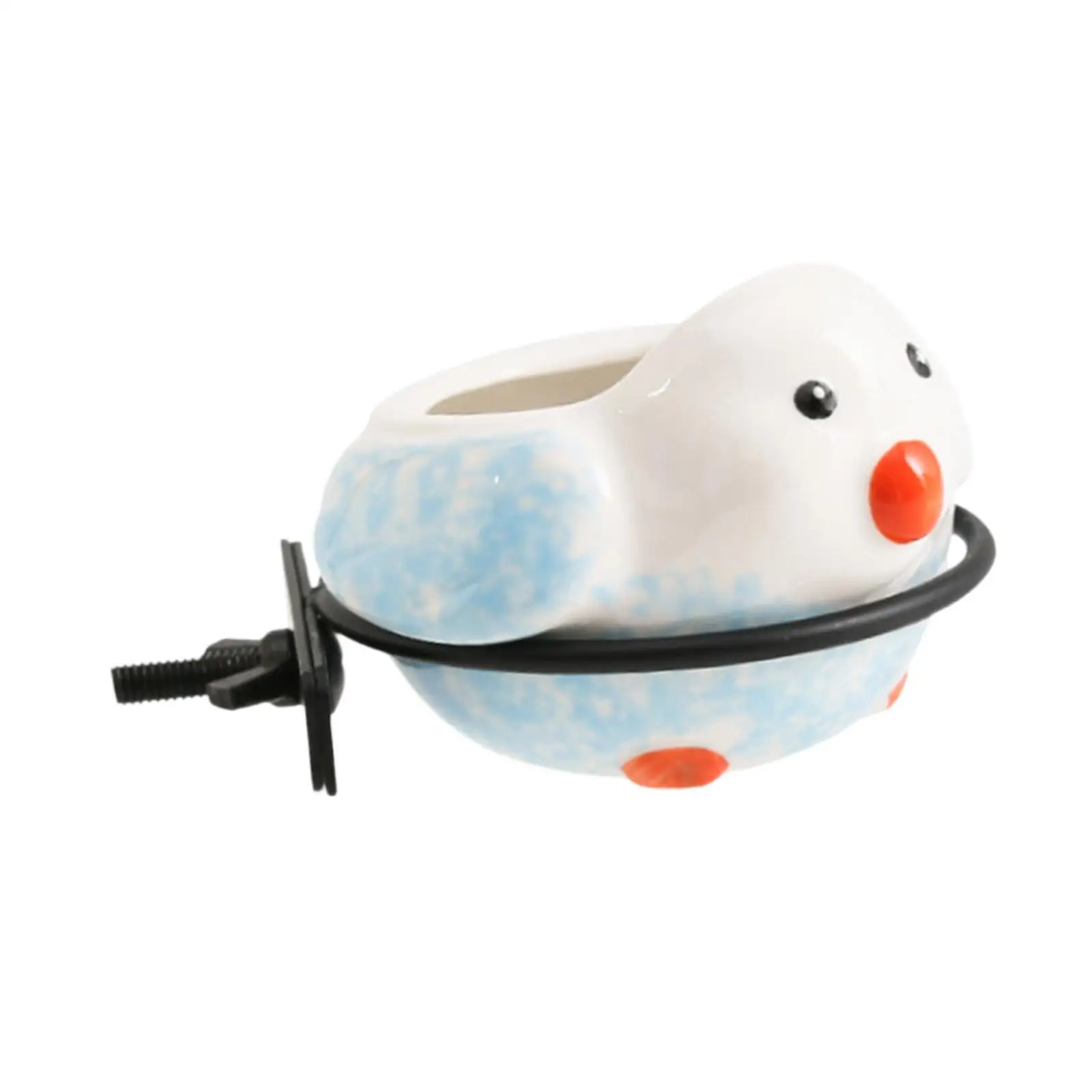 Birdcage Food Bowl, Ceramic Bird Feeding Dish Cup with Clamp Holder, Food Water Bowl for Hamster, Macaw, , Parrot