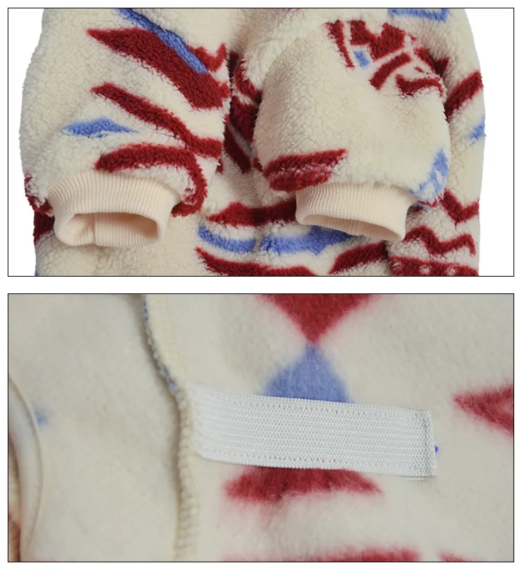 Pijamas para perros M-5XL para perros pequeños, medianos y grandes, mono de lana suave con cuello alto para perros, ropa gruesa y cálida para perros de invierno - imagen 5