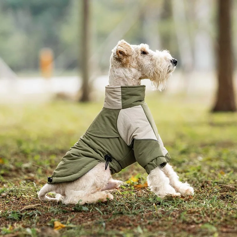 Winter Protection Dog Two-legged Cotton Clothes Warm Autumn Dog Clothes Windproof Cold Proof Pet Small Dogs Clothing Adjustable - imagen 3