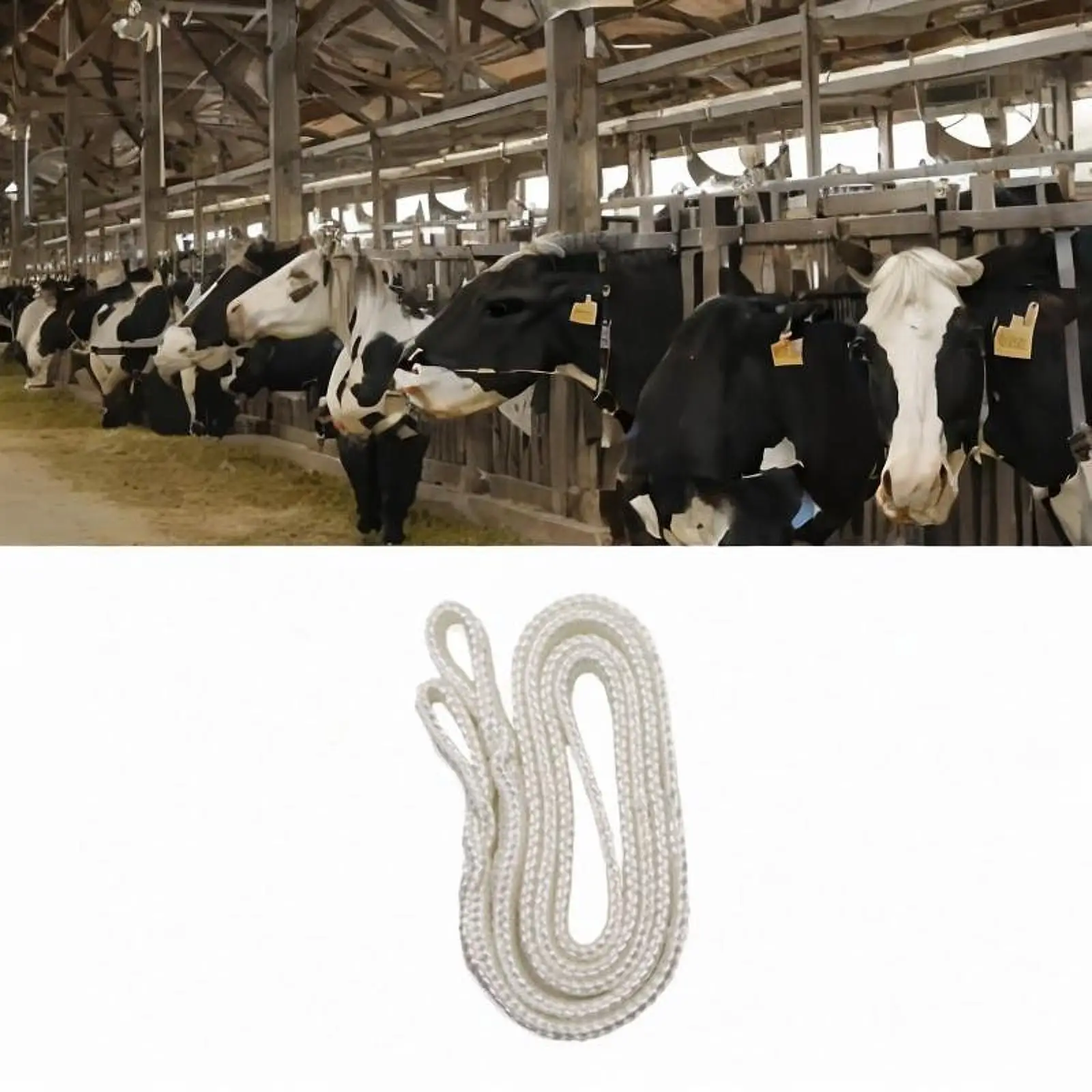 Cow Delivery Rope Portable Easy to Use Reusable Cotton Calving Rope for Farm