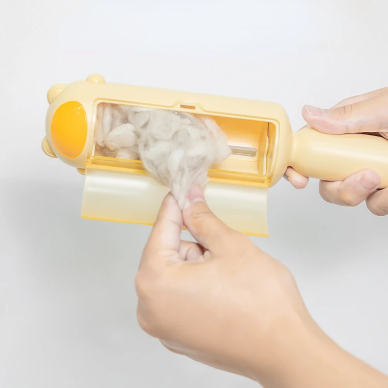 Cepillo de pelo de mascotas portátil, rodillo de adsorción electrostática, sábanas de cama, alfombras, sofás, máquina de eliminación de pelos - imagen 5