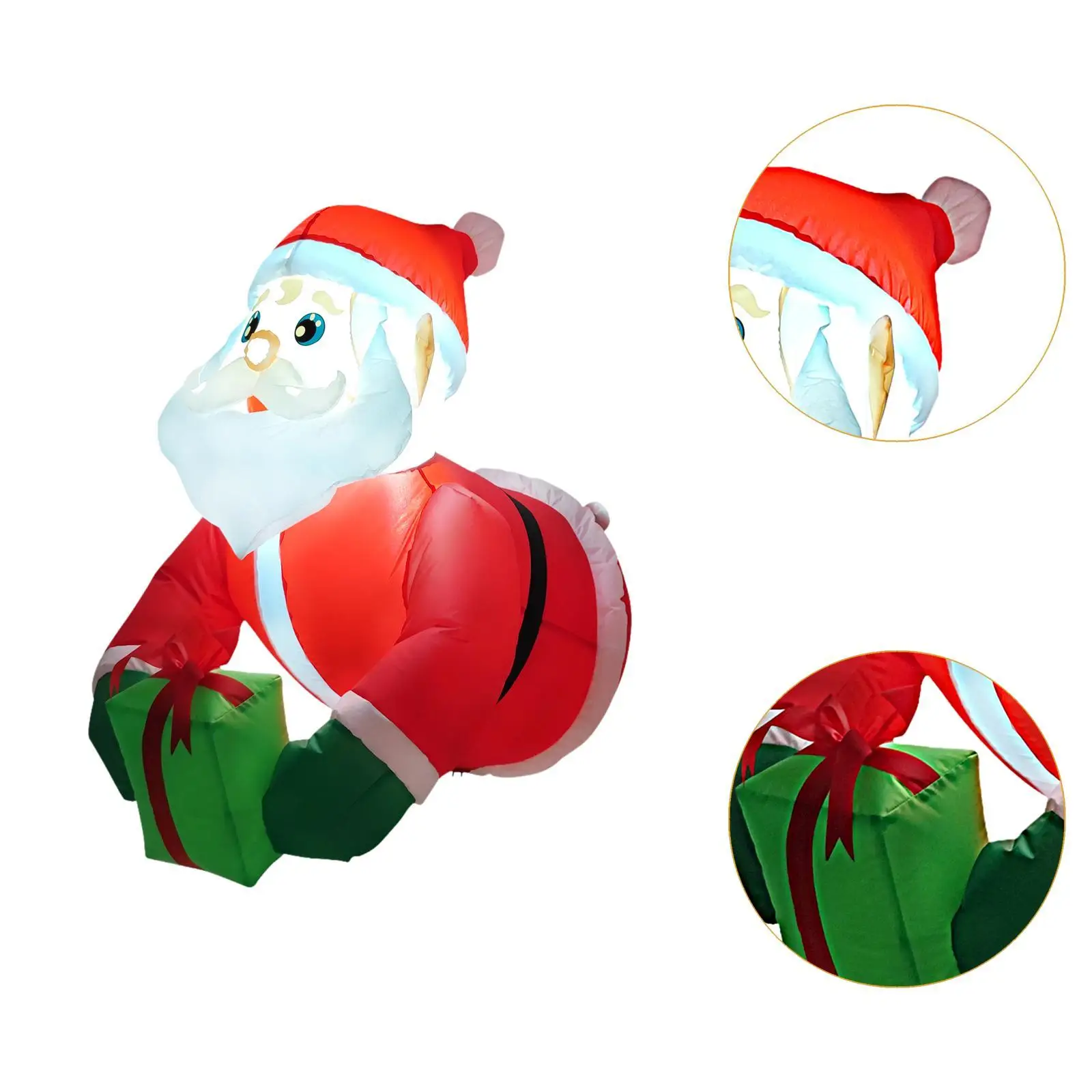 Papá Noel navideño, 35,43 pulgadas de alto, salir desde la ventana, exhibición de suministros para fiestas - imagen 5