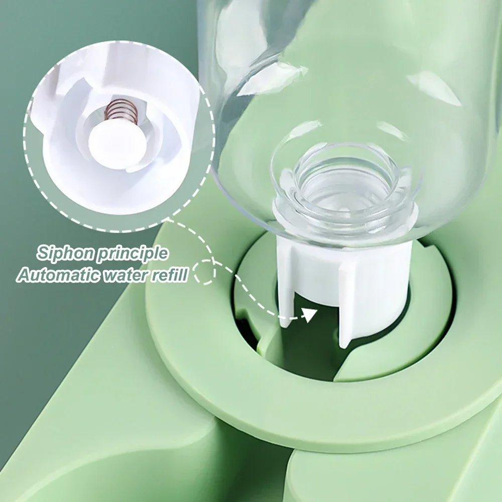 Cuenco para platos todo en uno, bebedero, cuenco para comida, alimentador de cerdos, Chinchilla, Guinea, empalme automático de comida, conejo de pie, mascota elevada - imagen 5