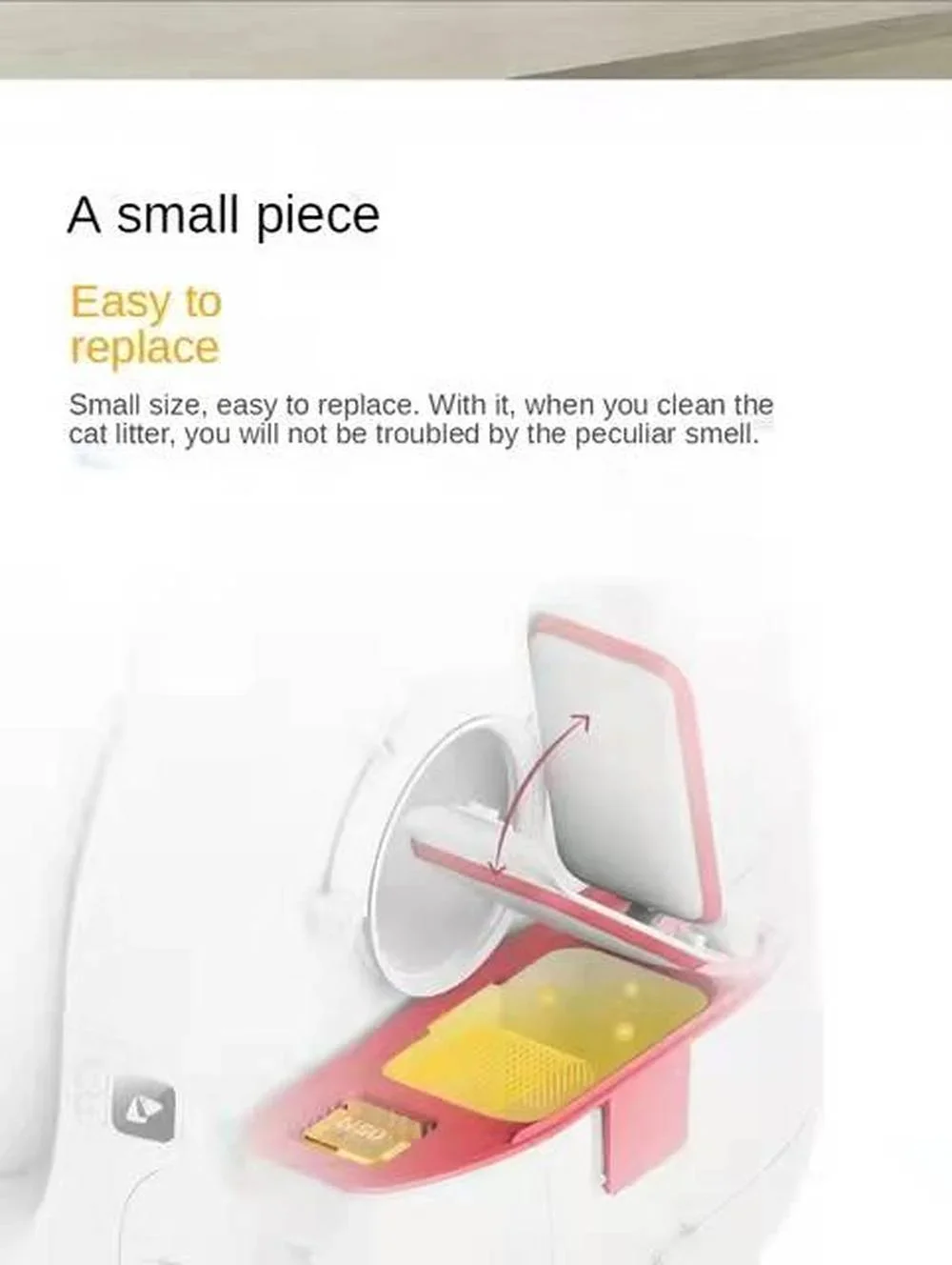 Cubo desodorante N50 para PETKIT PURA MAX, caja de arena para gatos, suministros para perros y gatos, accesorios para mascotas - imagen 4