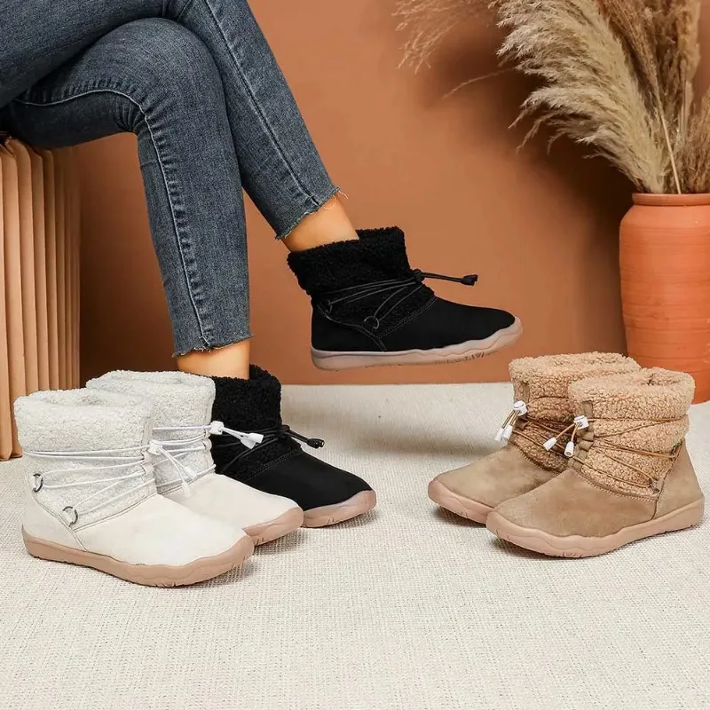 Botas de nieve para mujer - moda otoño-invierno con forro cálido - imagen 2