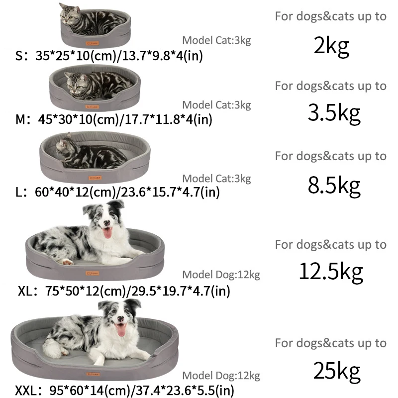 Cama reversible para perro con forro polar y base impermeable - imagen 4