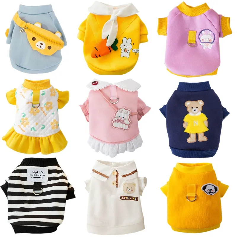 Sudaderas con capucha de lana de algodón para perro, sudadera bonita para cachorro, jersey para perro, vestido para mascota, chaqueta cálida, abrigo para perro, Chihuahua, invierno