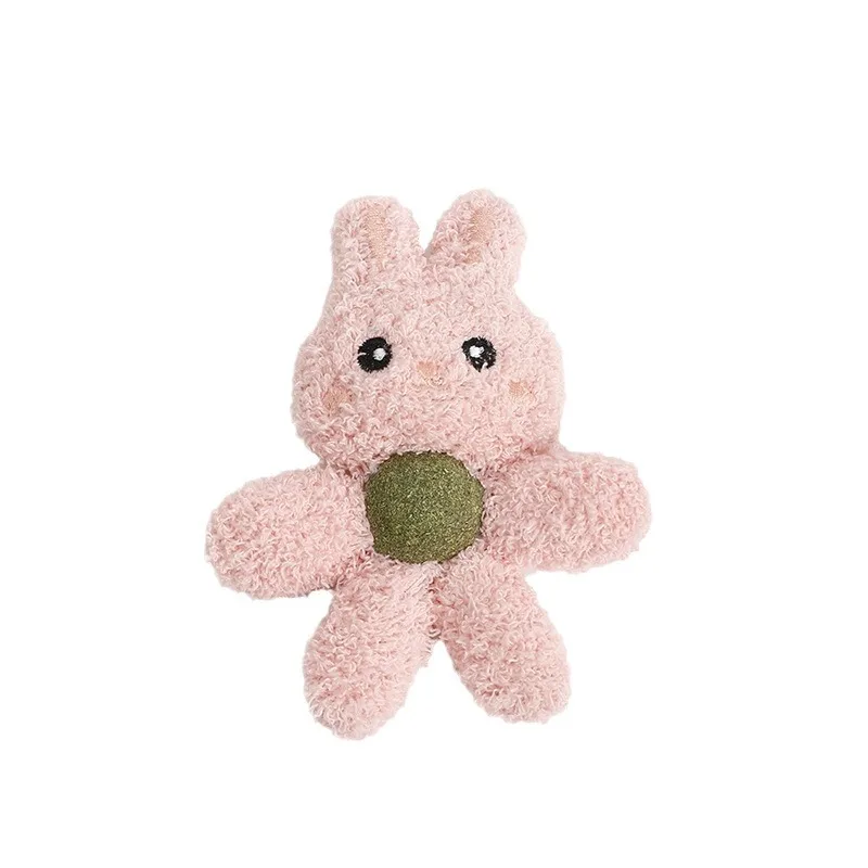 Juguetes para gatos rellenos de algodón y que contienen bolas de catnip, juguetes de peluche de animales que son duraderos, resistentes a las mordeduras y divertidos para jugar - imagen 5