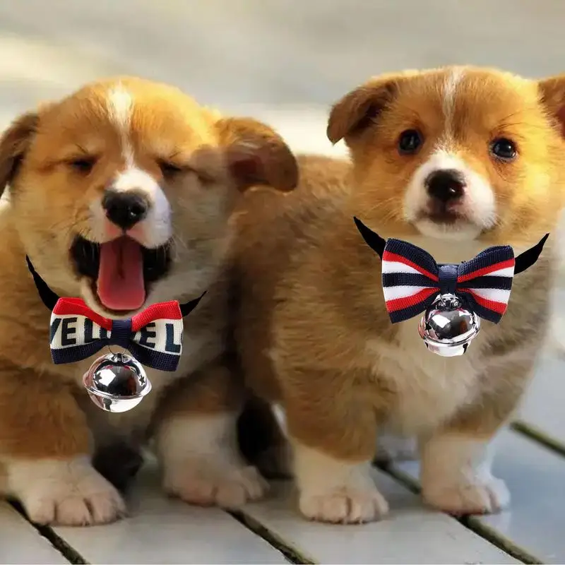 Collar de pajarita para gato, Collar de campana ajustable con pajarita, accesorios para mascotas, collares de entrenamiento y seguridad, regalos para mascotas para fiesta - imagen 3