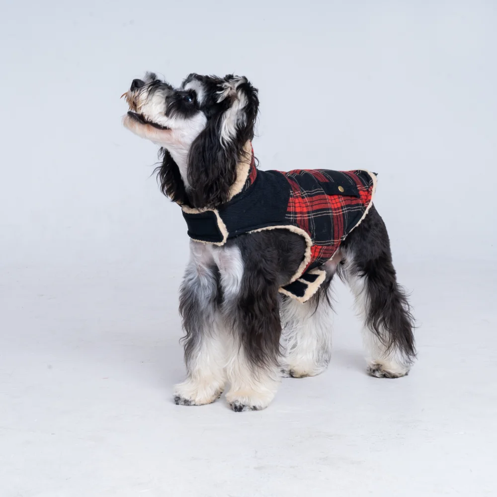 Chaqueta de invierno para cachorros y perros, chaleco para perros Chihuahua Bichon, cárdigan de algodón, abrigo, ropa de lana para perros pequeños, suéter cálido para perros pequeños