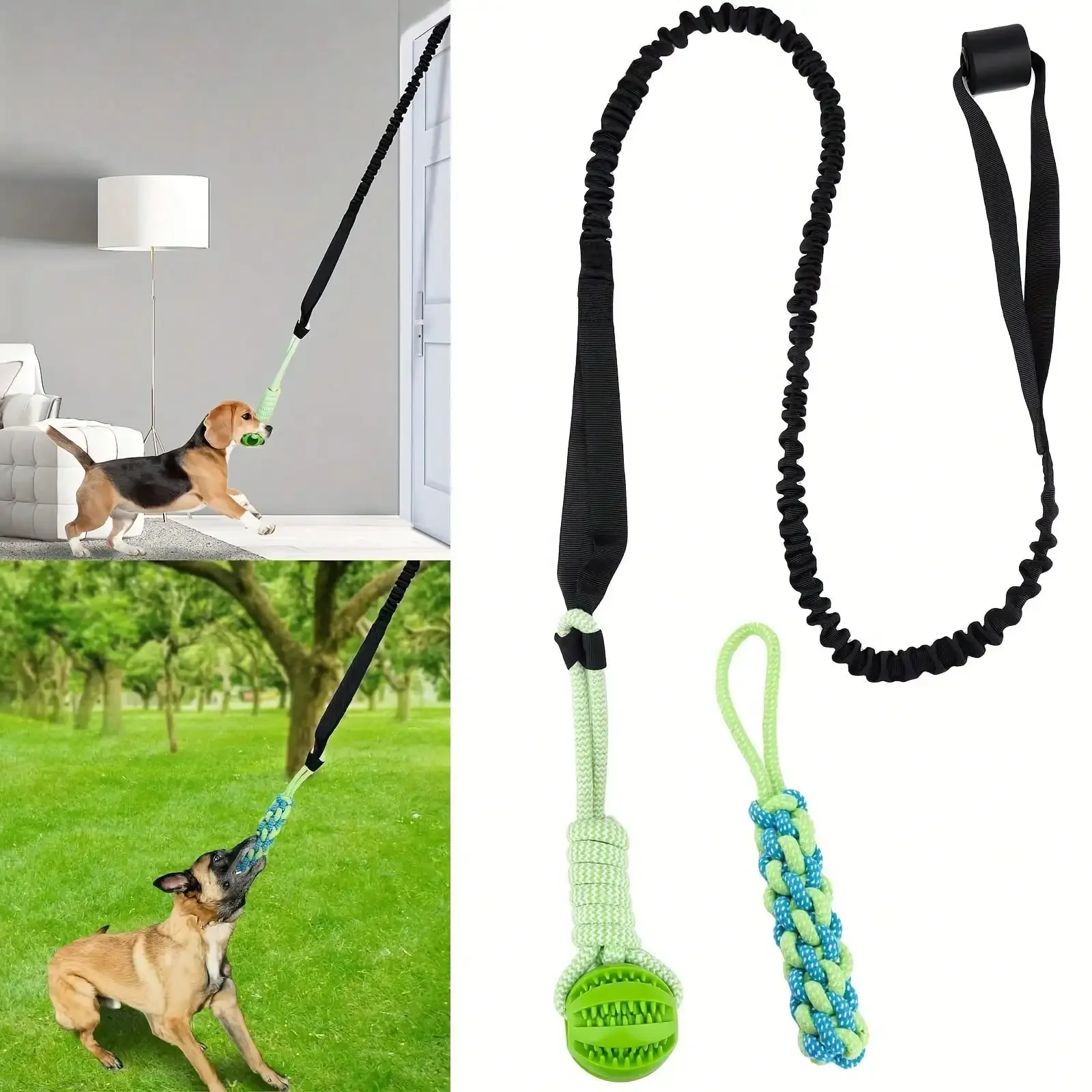 3 uds juguetes para perros grandes y pequeños juguete interactivo cuerda de algodón y bola perros limpieza de dientes juguete para masticar accesorios para mascotas