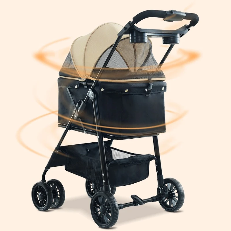 Transportín para perros y gatos – Plegable ligero para viaje - imagen 2