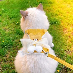 Arnés camiseta transpirable y ajustable para gatos y perros pequeños