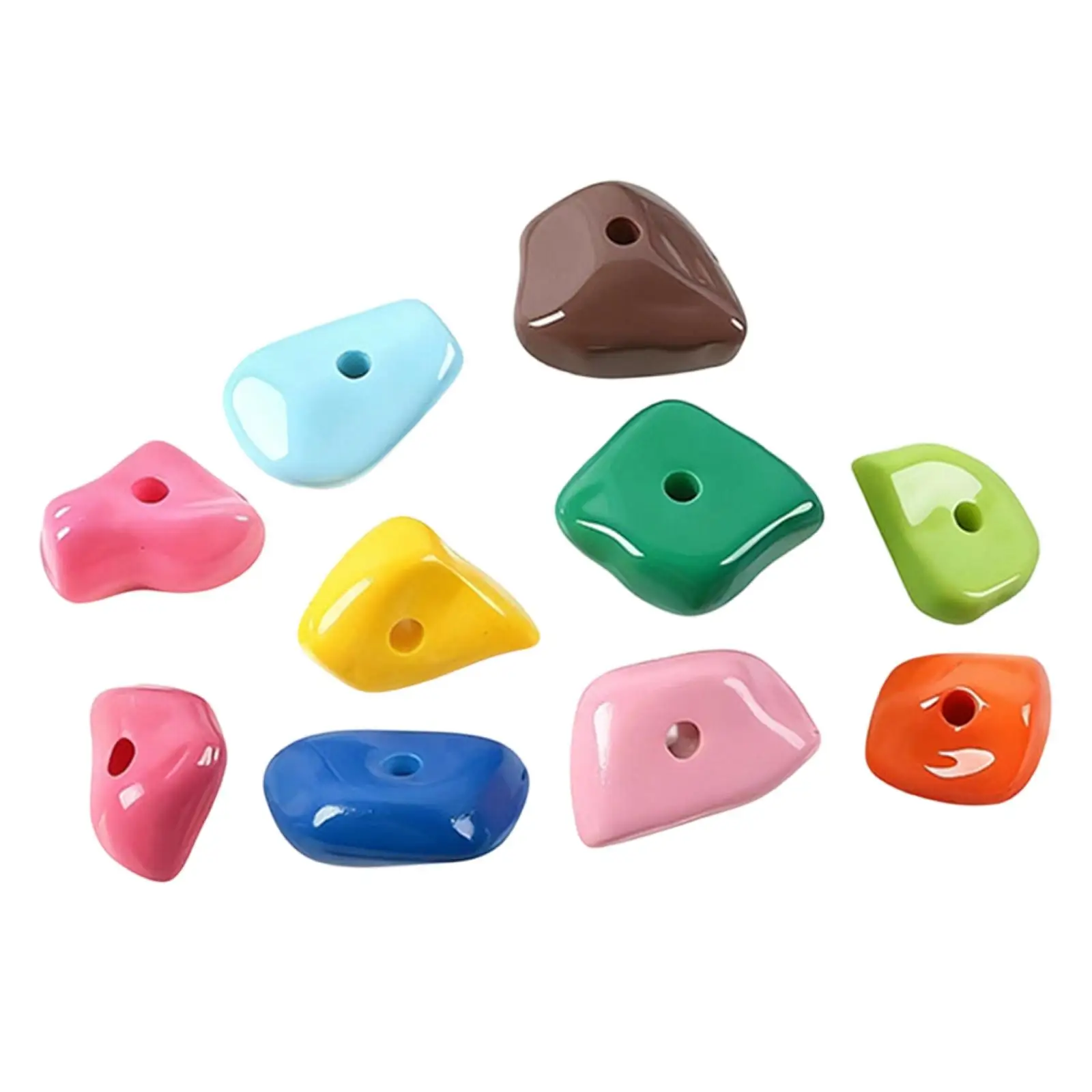 10x Climbing Wall Accessories Colorful for Climbing Training Captive Habitat 10x Climbing Wall Accessories Colorful for Climbing Training Captive Habitat