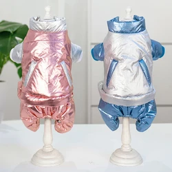 Ropa de invierno para perros pequeños, monos impermeables a prueba de viento para perros, mono, abrigo cálido para cachorros, chaqueta, trajes para Chihuahua Yorkie