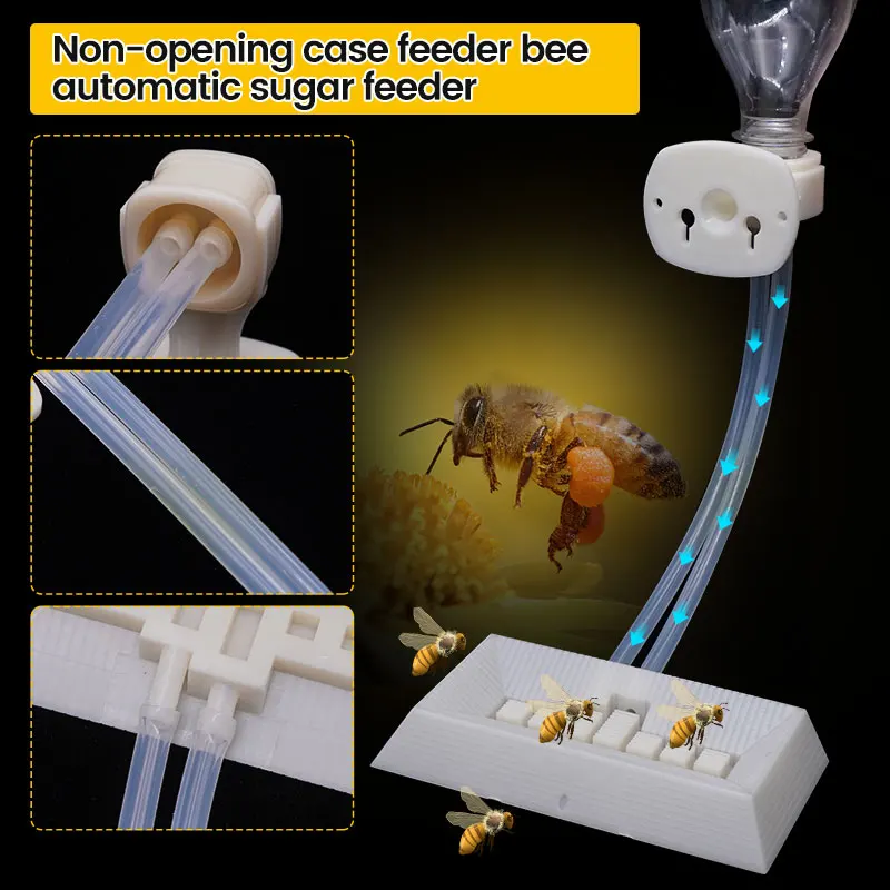 Alimentador de apicultura, alimentación de agua dentro de colmena, plástico, miel, azúcar, suministros de herramientas, equipo de apicultor, 1 ud., novedad de 2024 - imagen 5