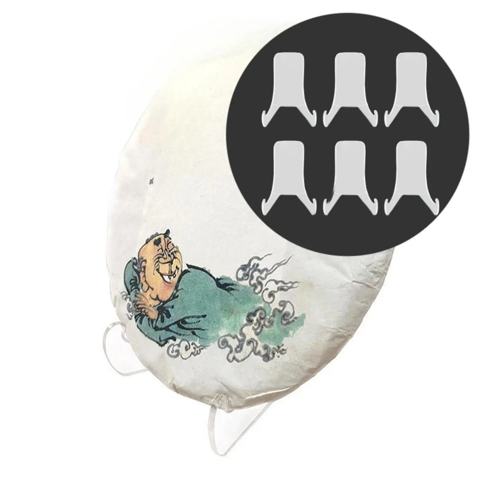 6 Pieces Acrylic Plate Holders Support Bracket Display Picture Frame Stand for Picture Records Artwork Photos Frame Birthdays