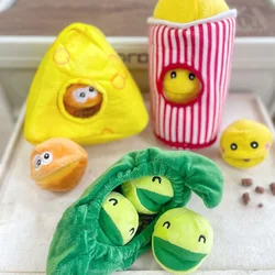 Juguete sonoro para gatos y perros con forma de comida