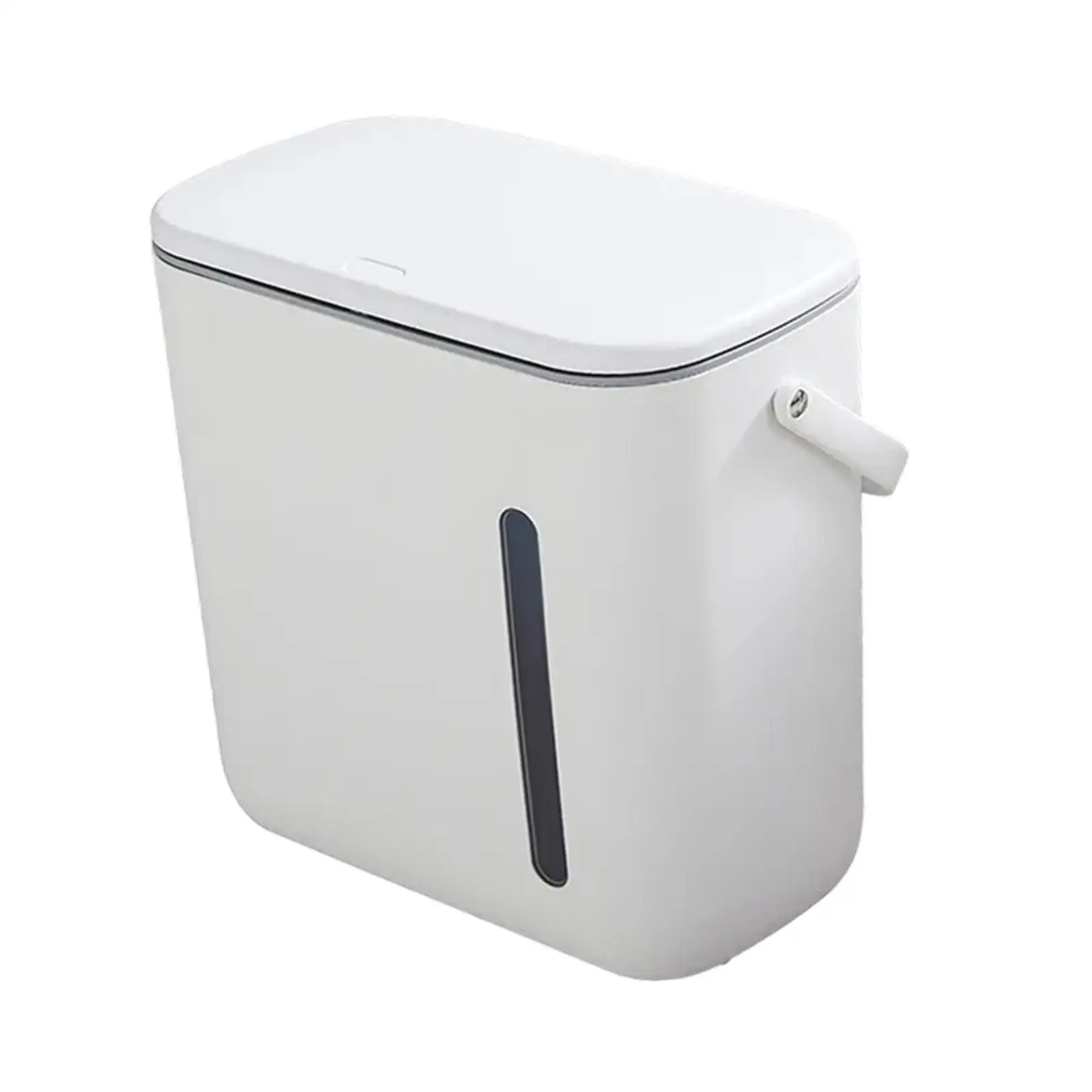 Trash Can with Lid Dustbin with Tea Bucket Double Compartments Garbage Bin Waste Bin for Office Bedroom Bathroom RV Living Room