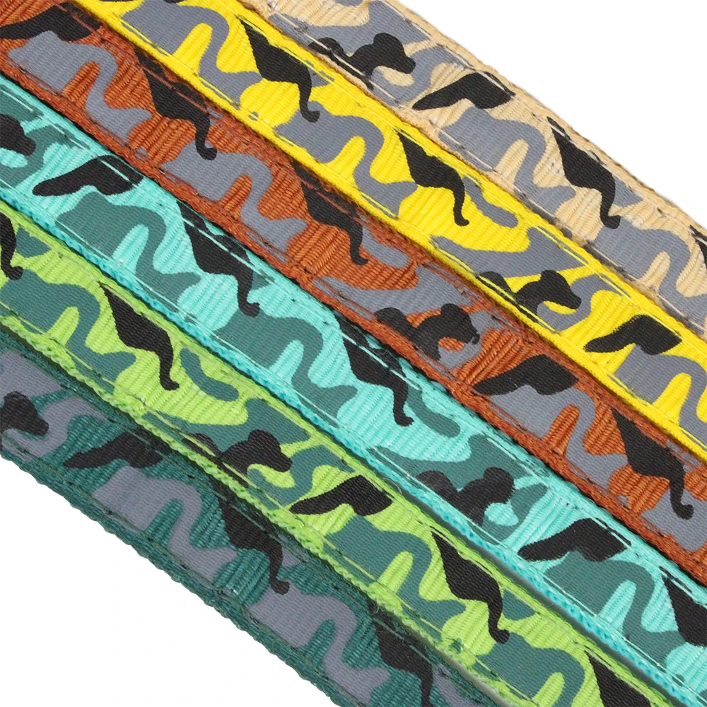 Collar personalizado para cachorros, Collar de camuflaje para perros y mascotas, Collar con placa con nombre de nailon personalizado plateado, grabado gratis ajustable con campana - imagen 5