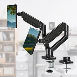 Soporte monitor dual para 2 pantallas de hasta 32'' – Oficina en casa
