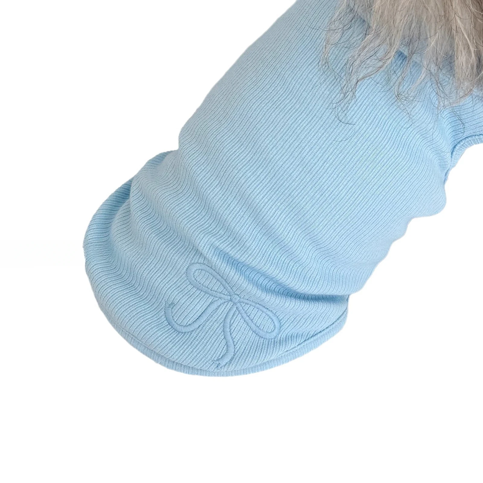 Chaleco con lazo bordado para mascotas, ropa de invierno para gatos, chaleco para perros pequeños, ropa para cachorros, ropa para perros pequeños - imagen 5