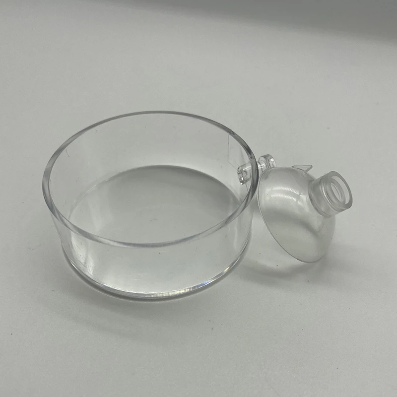 Alimentador de camarones para acuario, tubo de alimentación transparente, plato de succión de aire, cuenco para camarones, alimentador, placa vacía de carretera acrílica - imagen 4