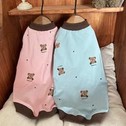 Sudadera suave para gato Sphynx – Algodón azul, manga corta