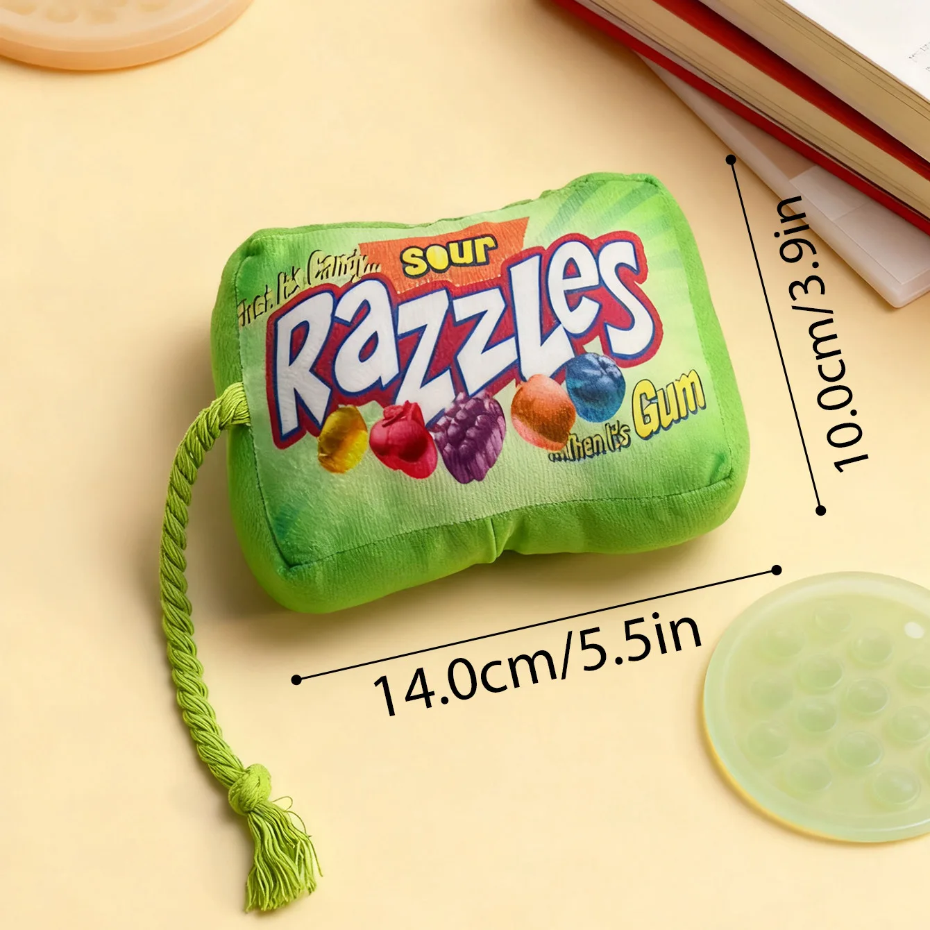 Juguete masticable para perros chirriantes: juguete de limpieza de dientes molares resistente a mordeduras, juguete interactivo para aliviar el aburrimiento para cachorros y perros adultos,