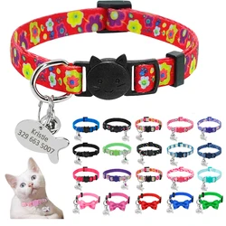 Collar personalizado de nailon para gatos y perros pequeños